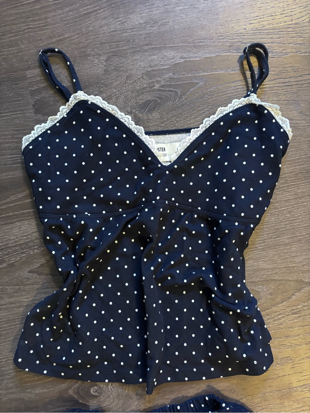 Hollister Always Cozy Class of '26 Lace Trim Pajama Set Size Large - Picture 5 of 6